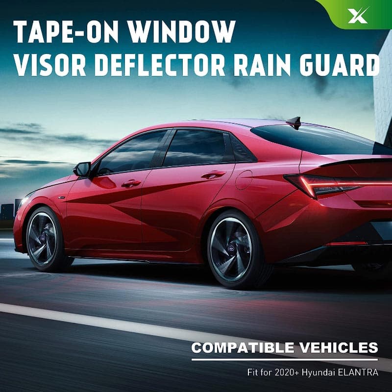 XIMAKA XIMAKA Tape-On Side Window Visor Deflector Rain Guards